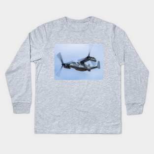 USMC MV-22 Osprey Fast Flyby Kids Long Sleeve T-Shirt